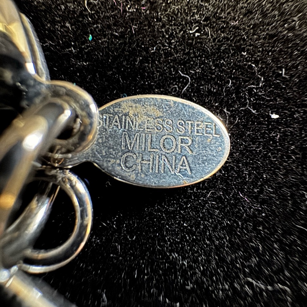 Milor 6 Strand Stainless Steel Silver Beaded Necklace - Picture 4 of 5